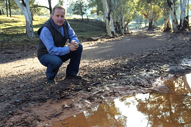 Ron at a Flinders Ranges waterhole